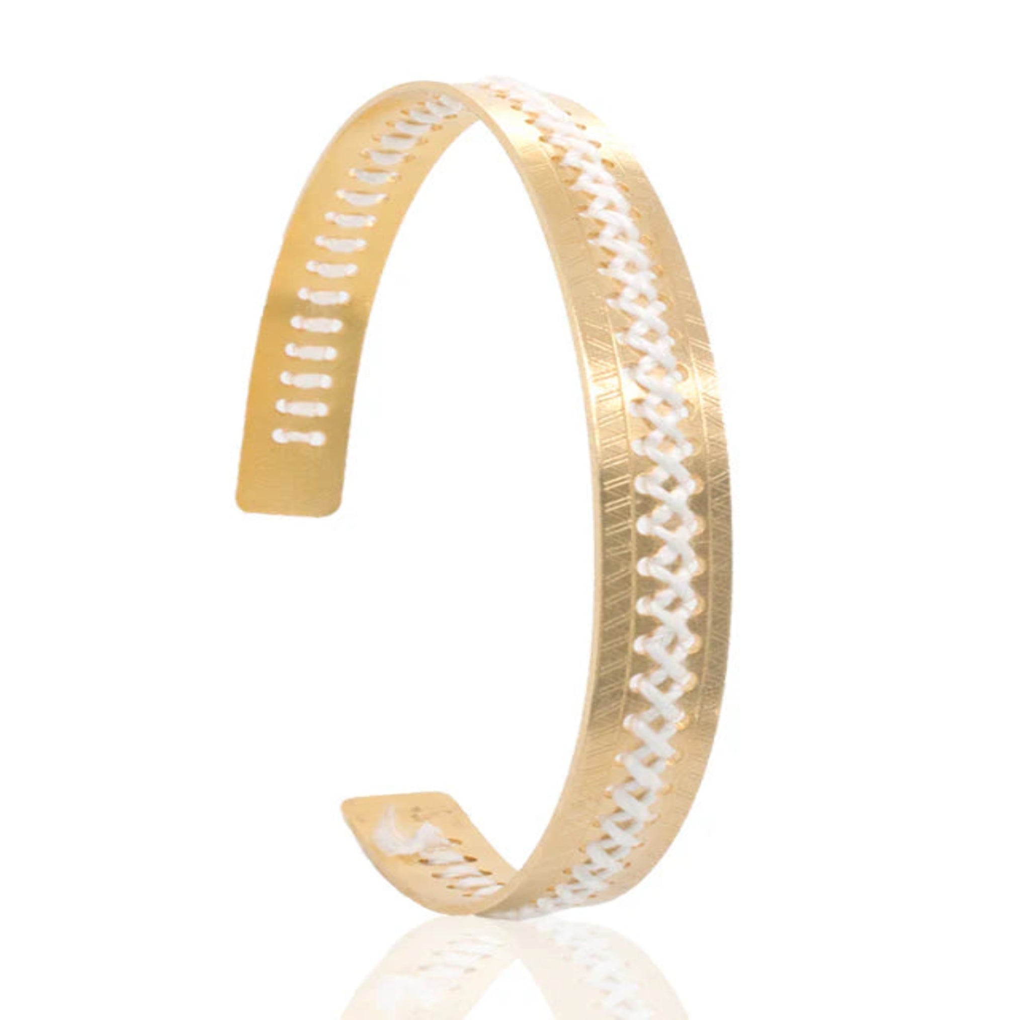 STAVROVELONIA BRACELET GOLD WHITE