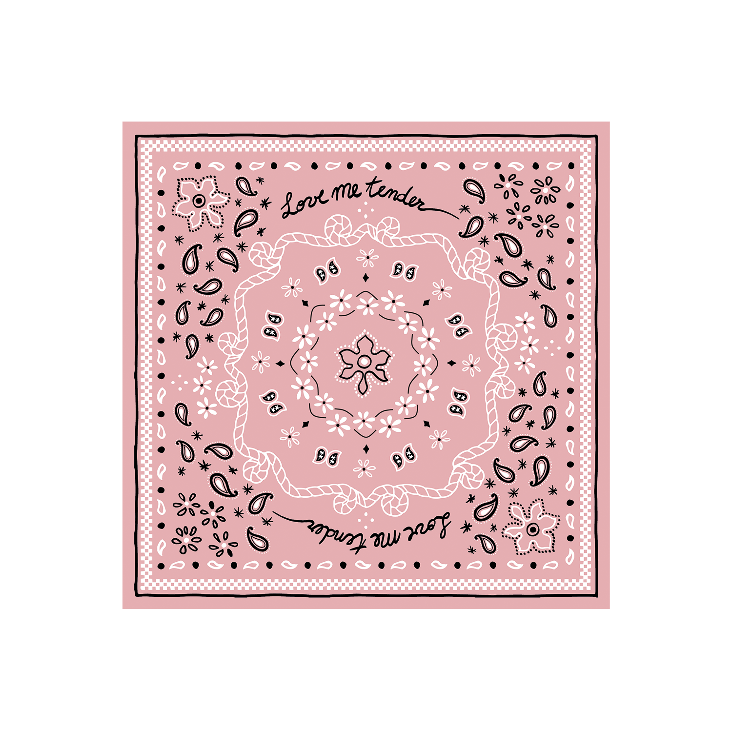 NAPKIN PAPER BANDANA PINK BONBON