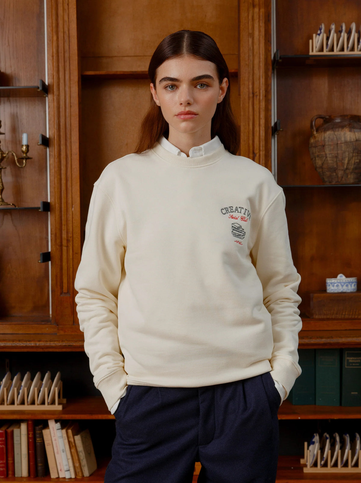 UNISEX SWEAT OFF-WHITE "CREATICE SOCIAL CLUB"