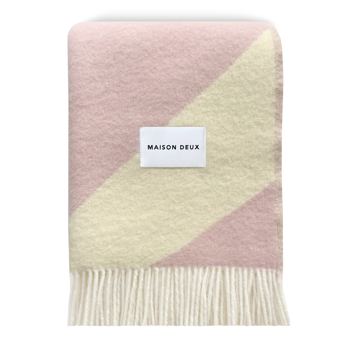 MAISON DEUX CANDY SWIRL BLANKET BUTTER YELLOW PINK