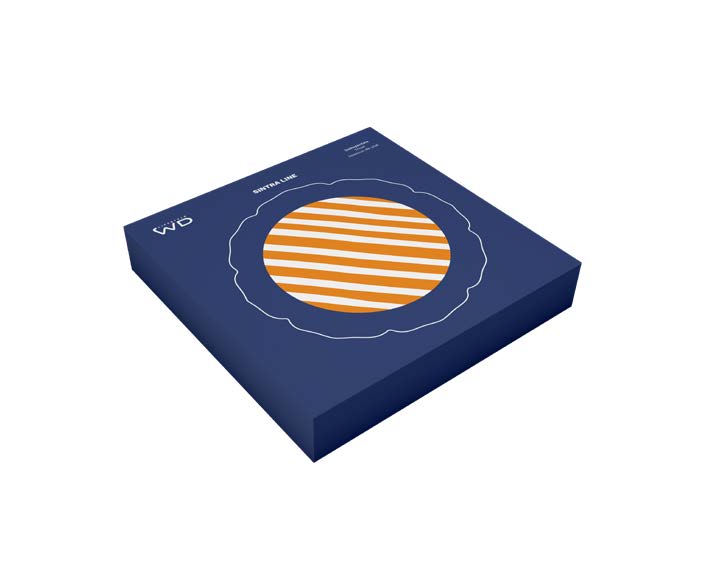 STONEWARE TRIVET BLUE