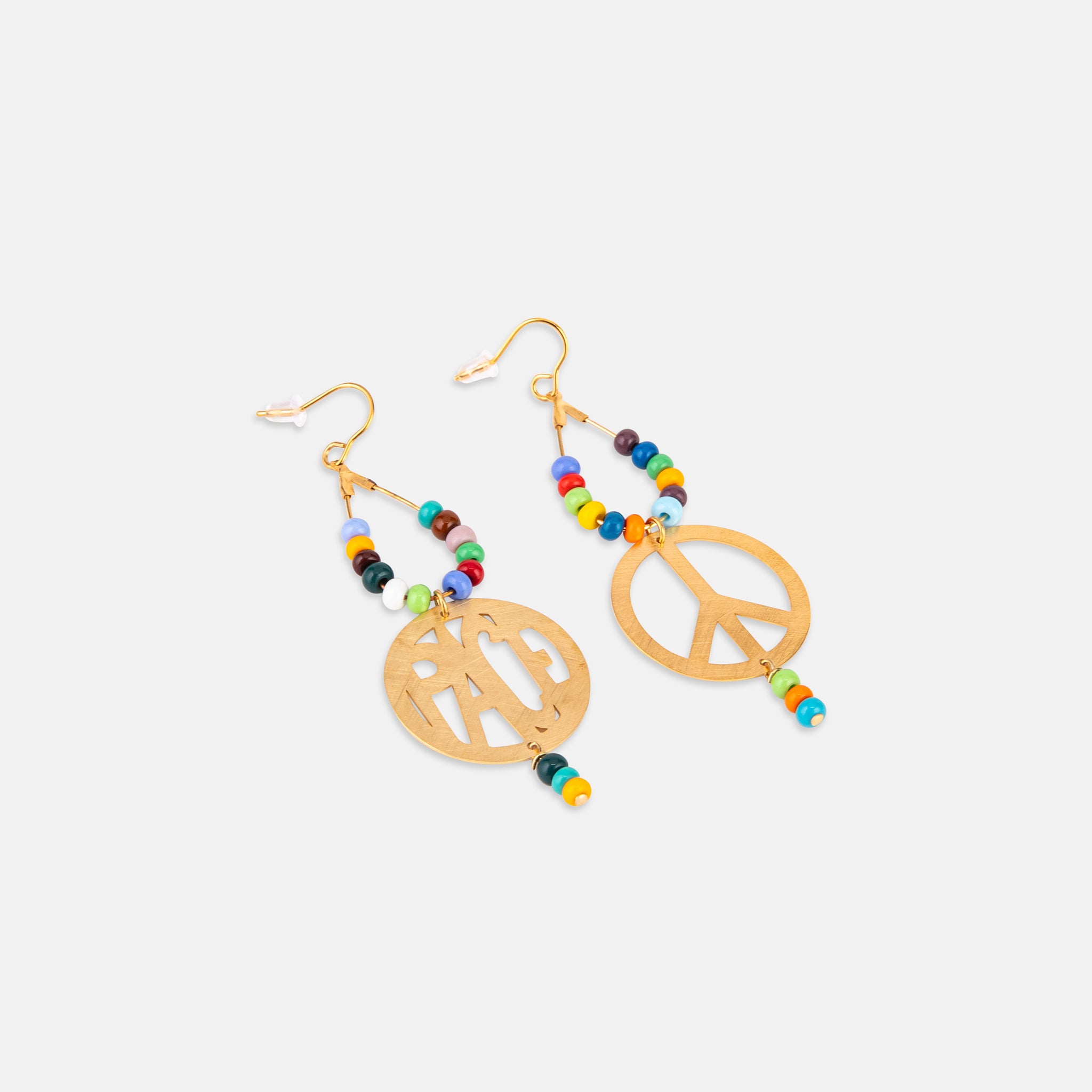 PEACE AND LOVE EARRINGS