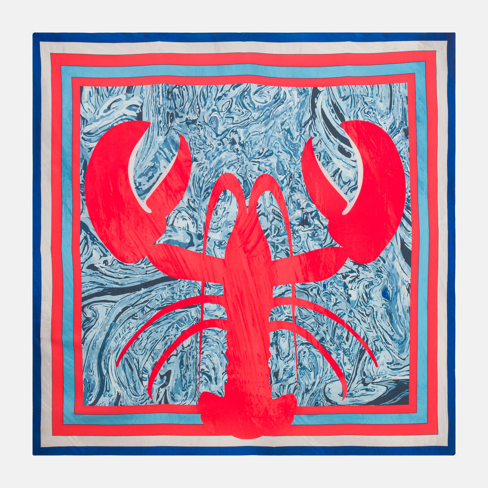 MIA LOBSTER SILK SCARF