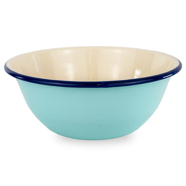 ENAMELLED TIN SALAD BOWL LOBSTER
