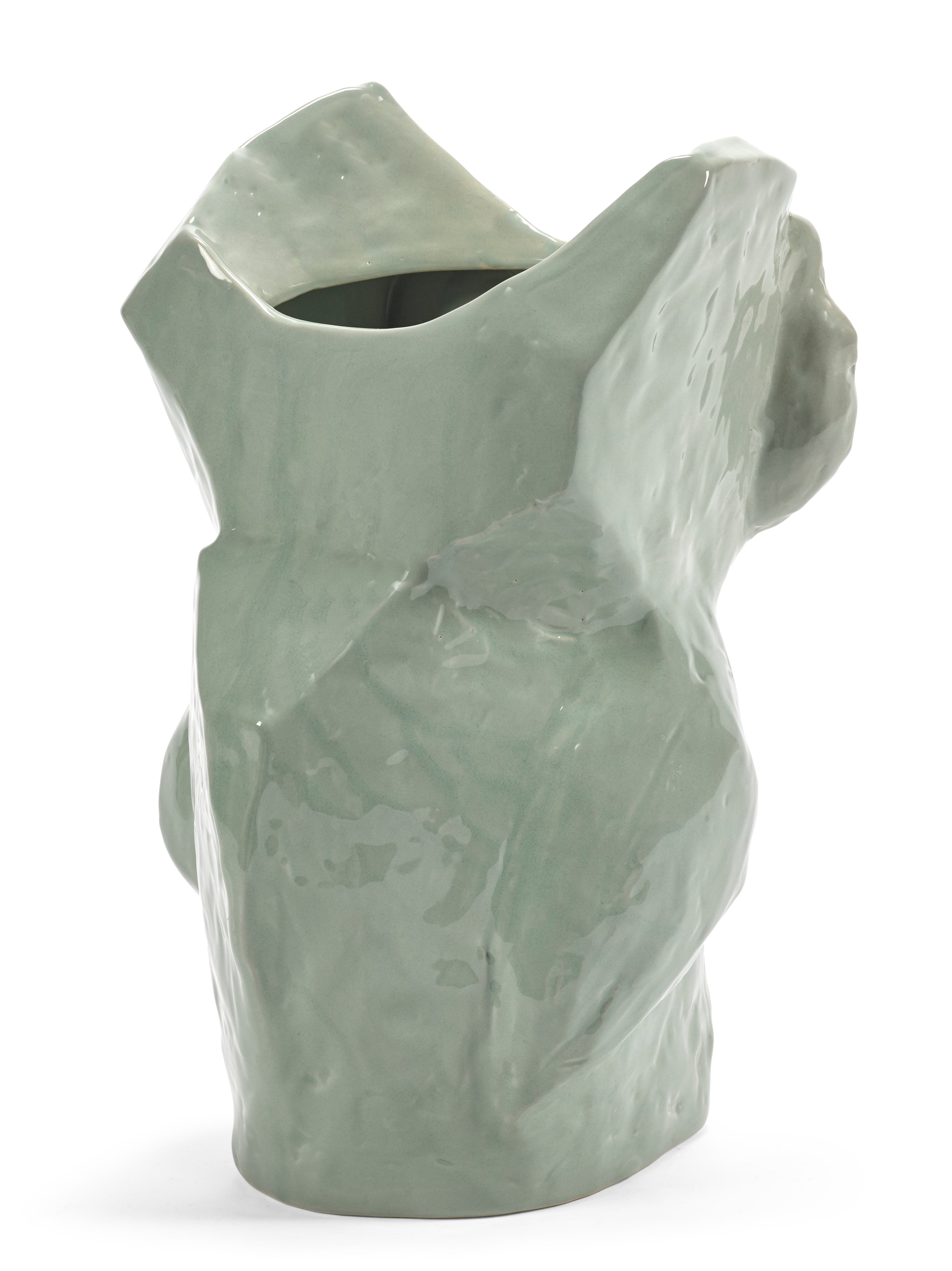 OWL VASE L BLUE AFTER MIDNIGHT