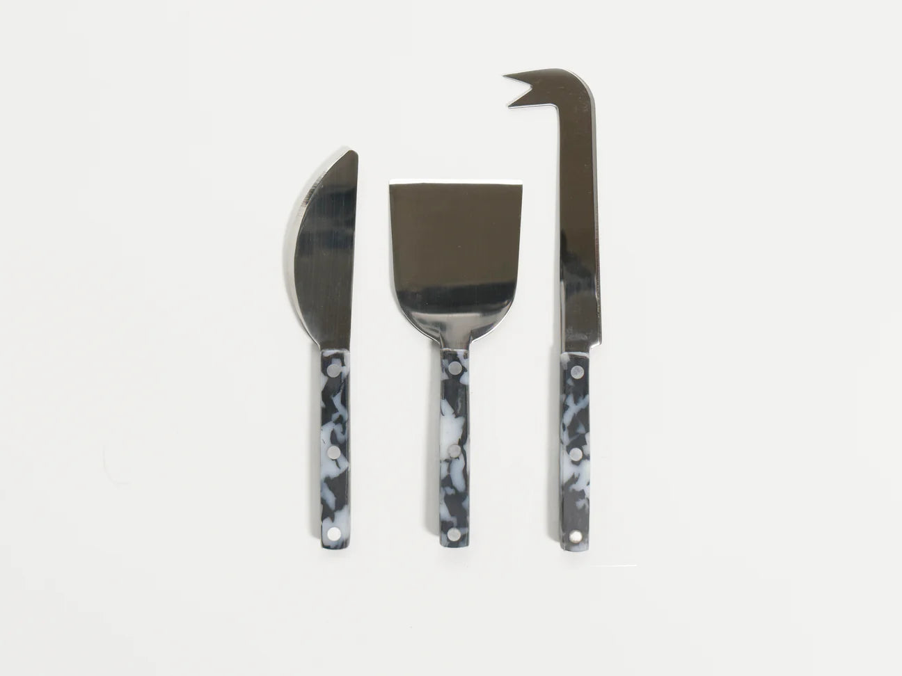 CHEESE KNIFE SET - BLACK/WHITE