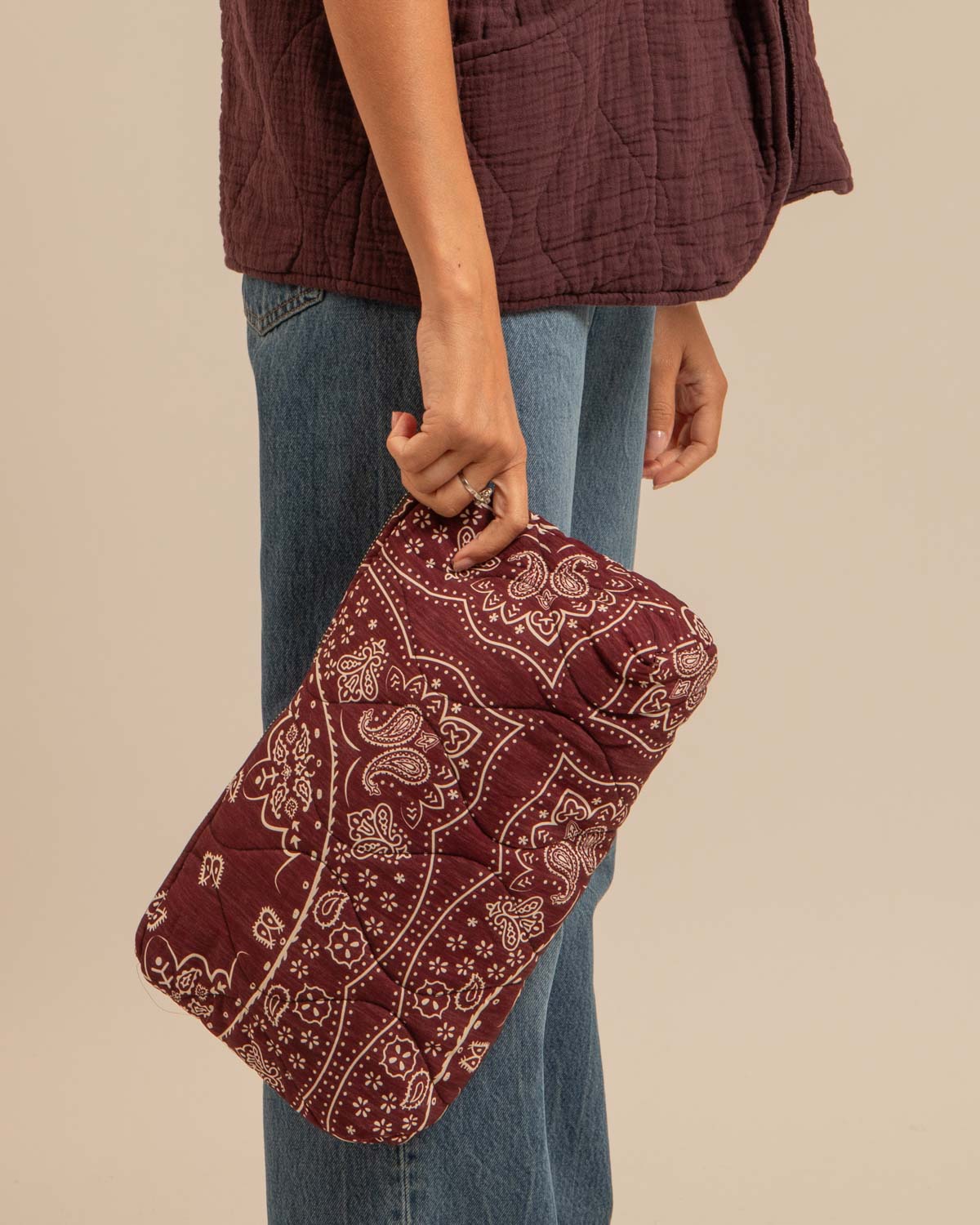 ORLANDO2 POUCH BURGUNDY