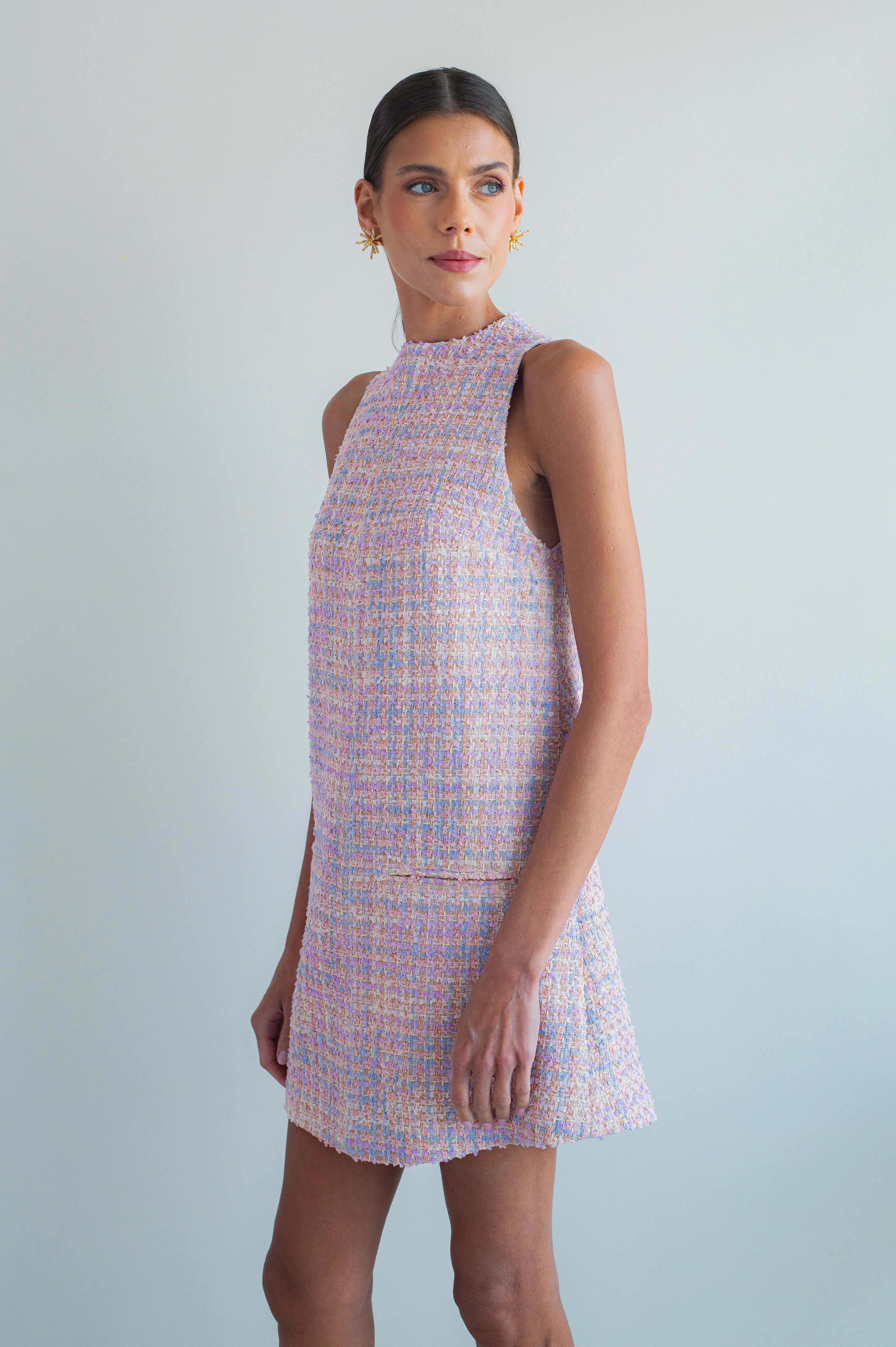 AMELIE SHORT DRESS PASTEL