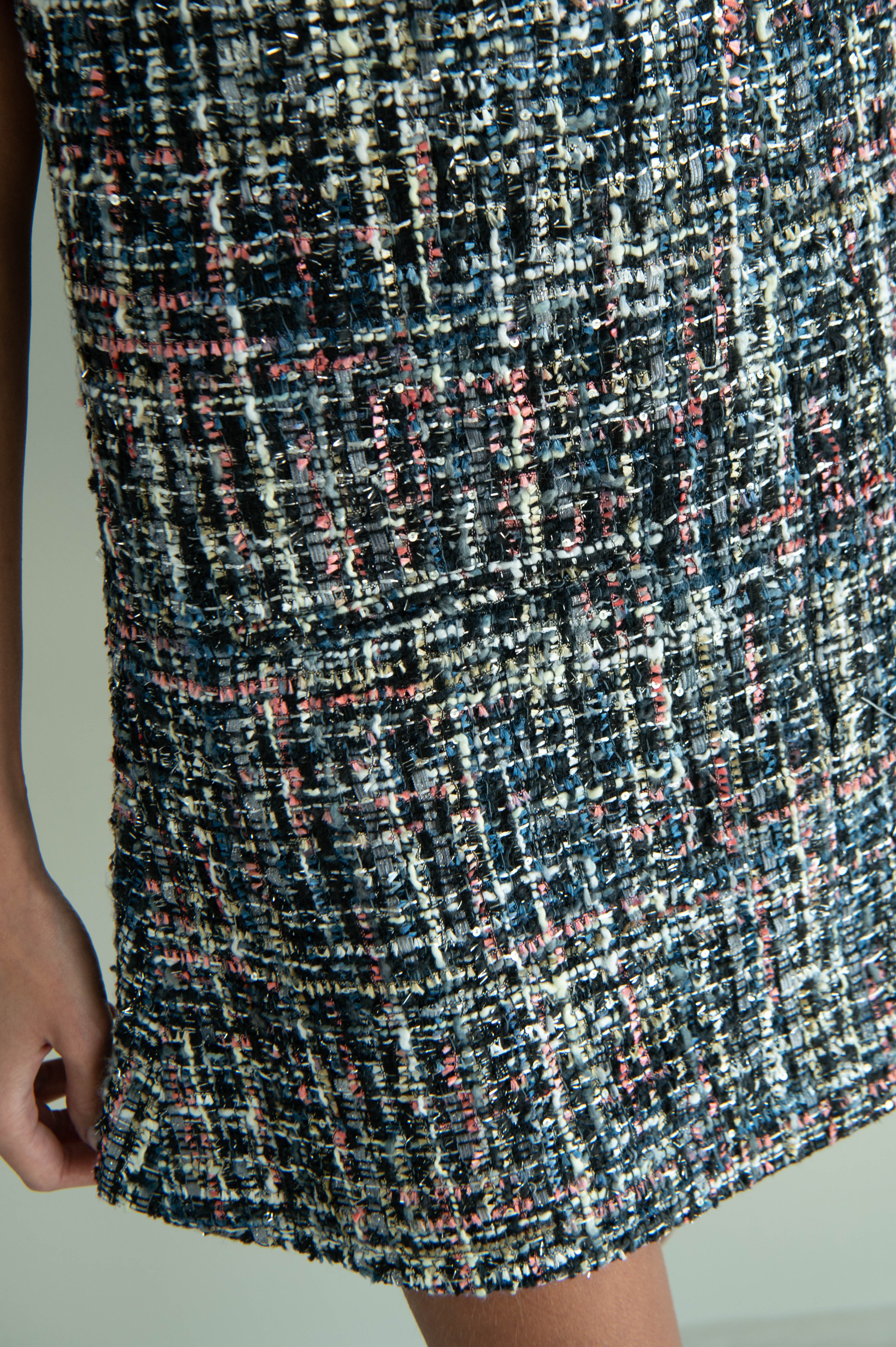 AMELIE SHORT DRESS BLACK MULTI