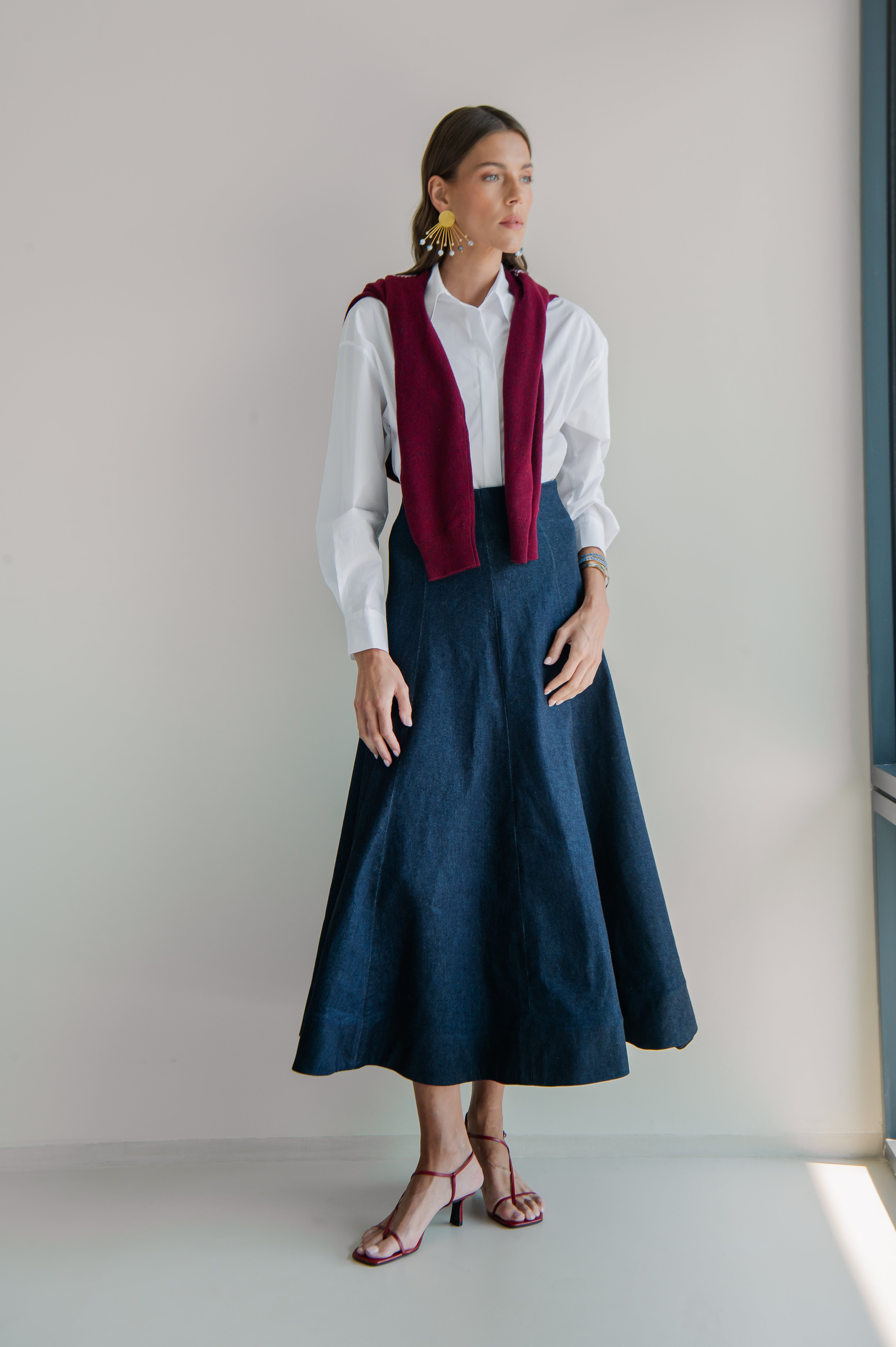 MIA DEEP DEEP NAVY DENIM SKIRT
