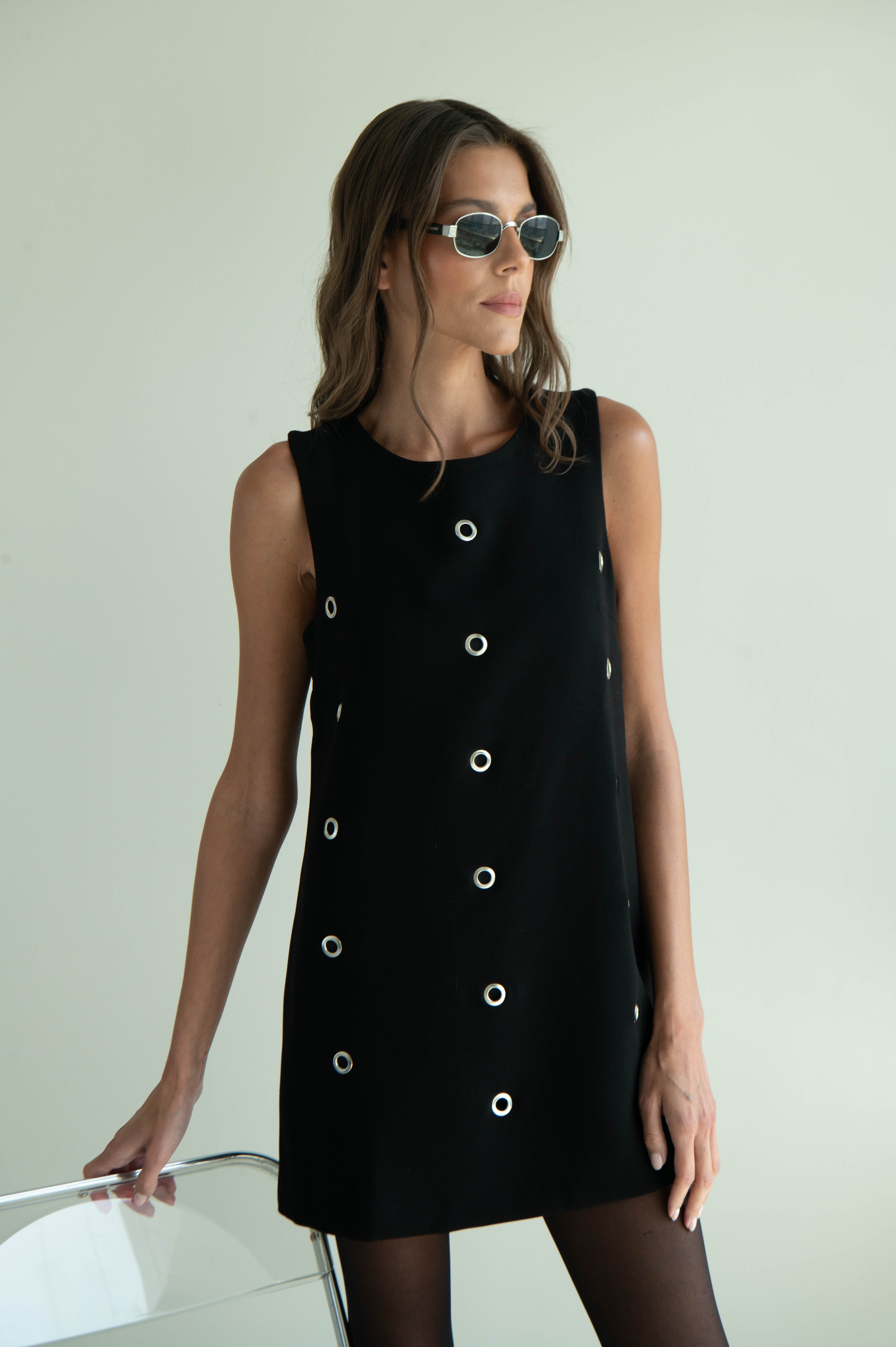 MIRANDA BLACK SHORT DRESS