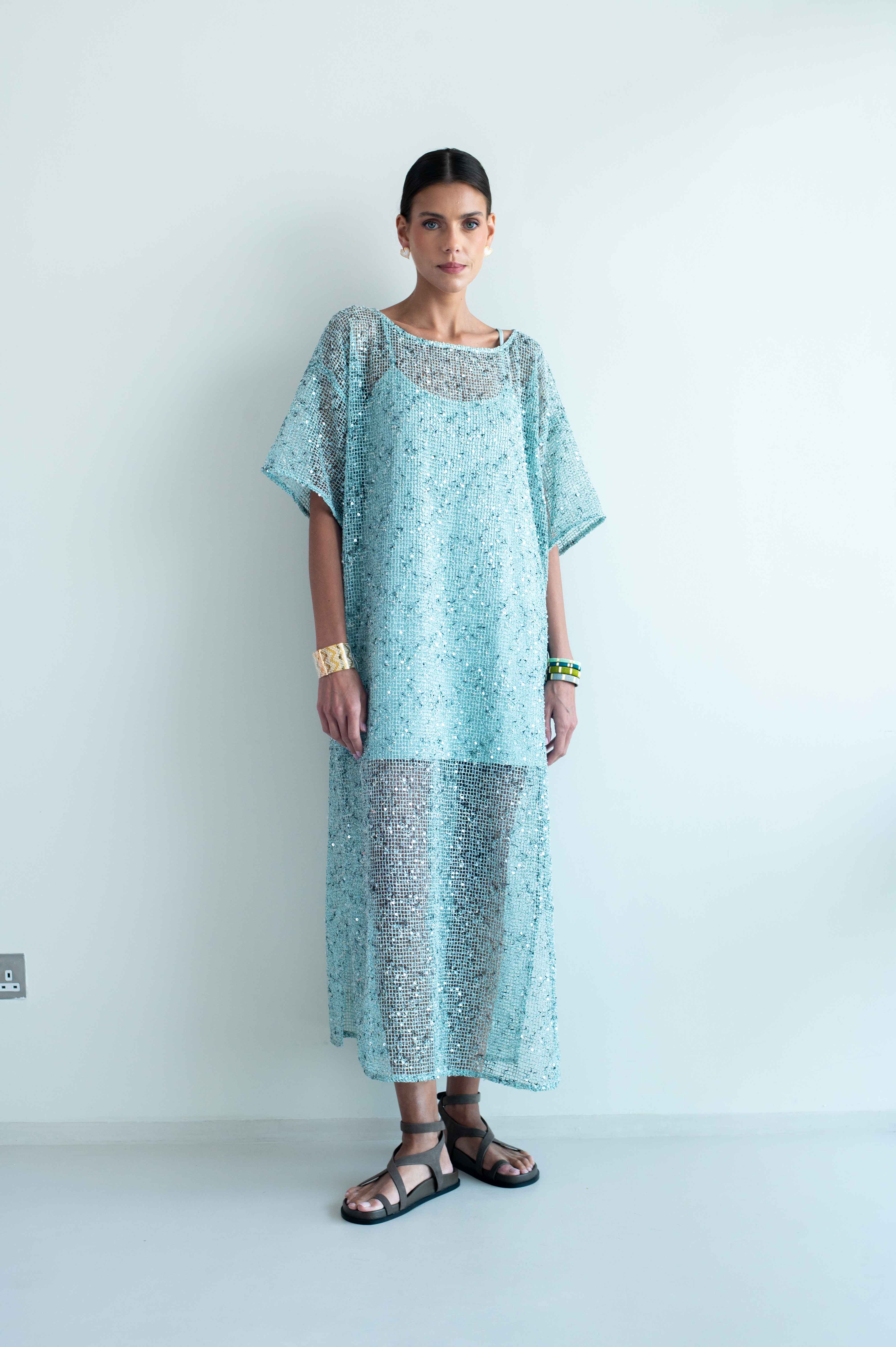 THE THALASSA MESH KAFTAN