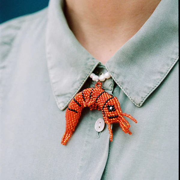 AMORI MORI ORANGE SHRIMP NECKLACE