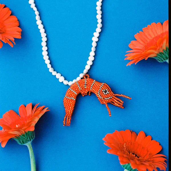 AMORI MORI ORANGE SHRIMP NECKLACE