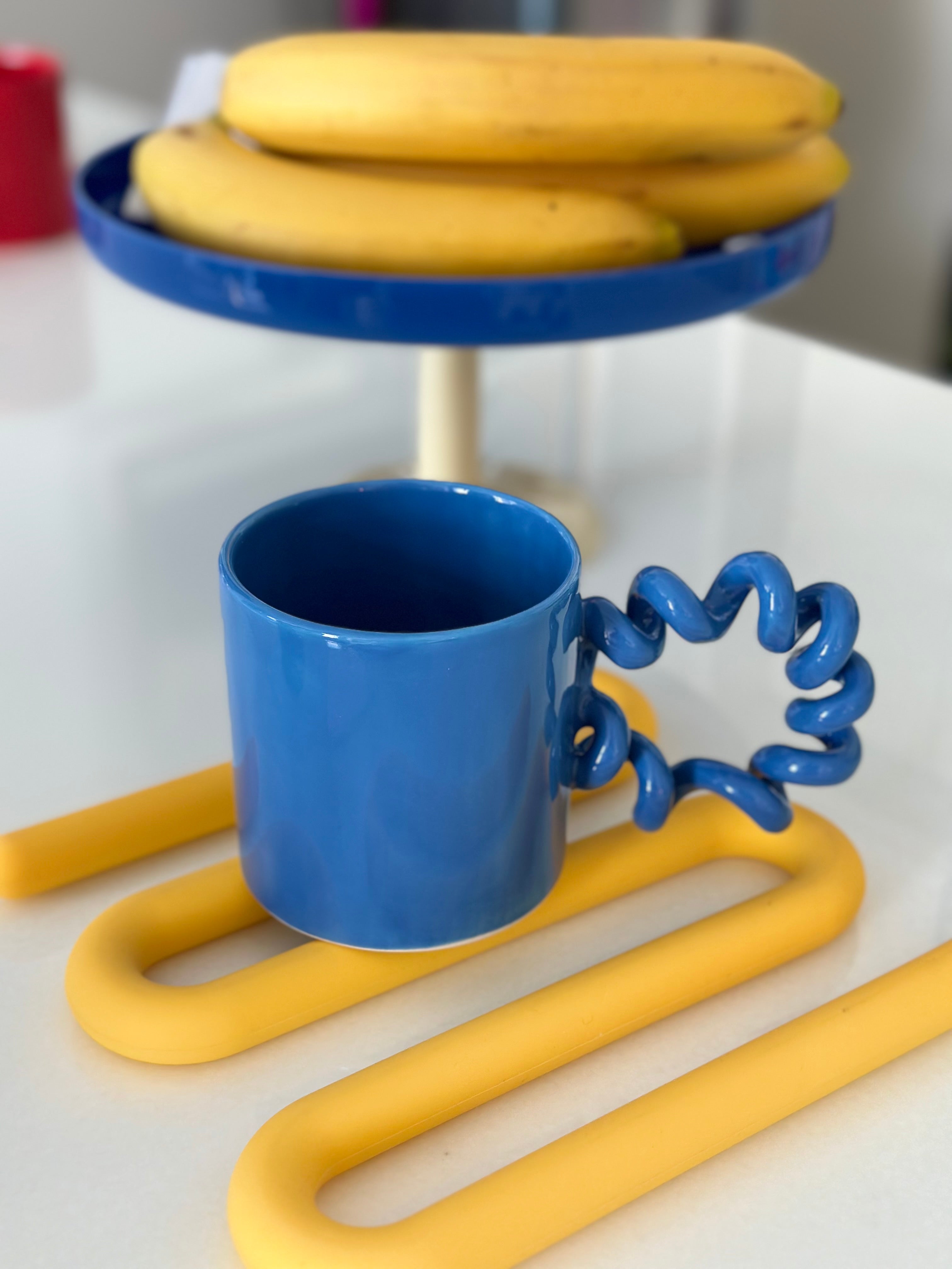 Curly Mug - Blue