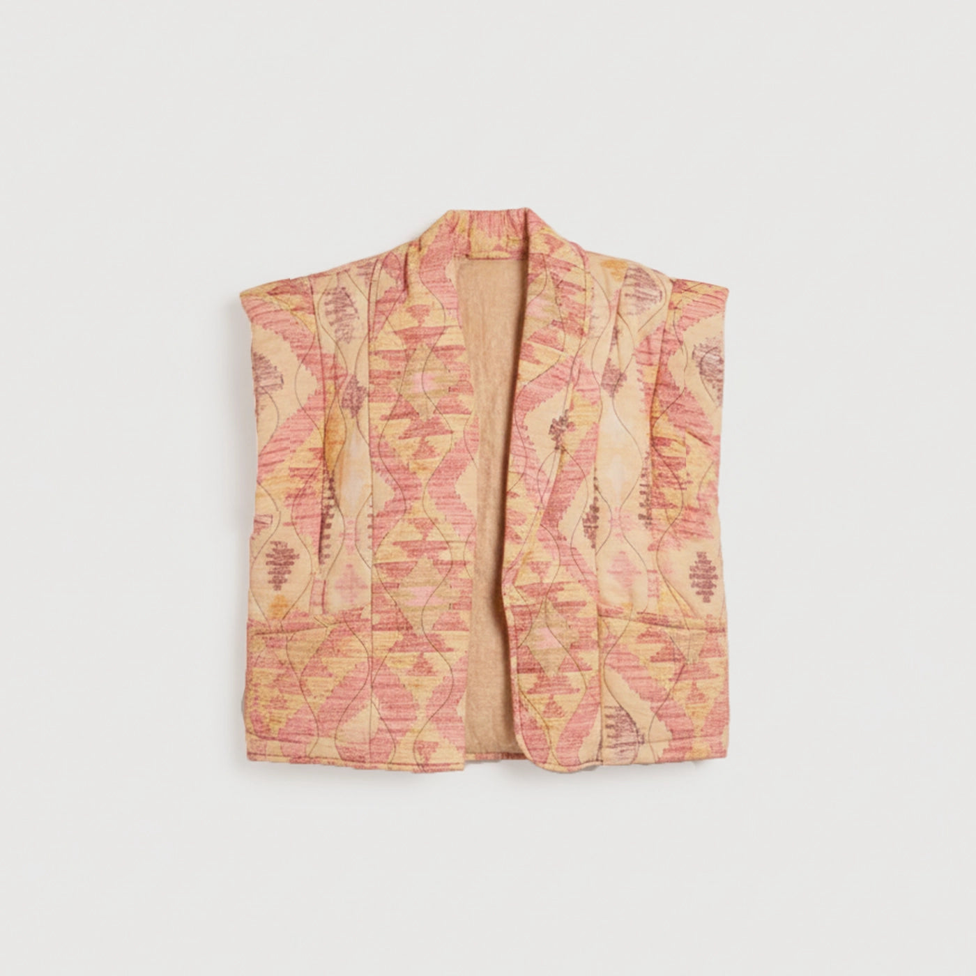 BROOKLYN8 SLEEVELESS VEST CIBOLA PINK