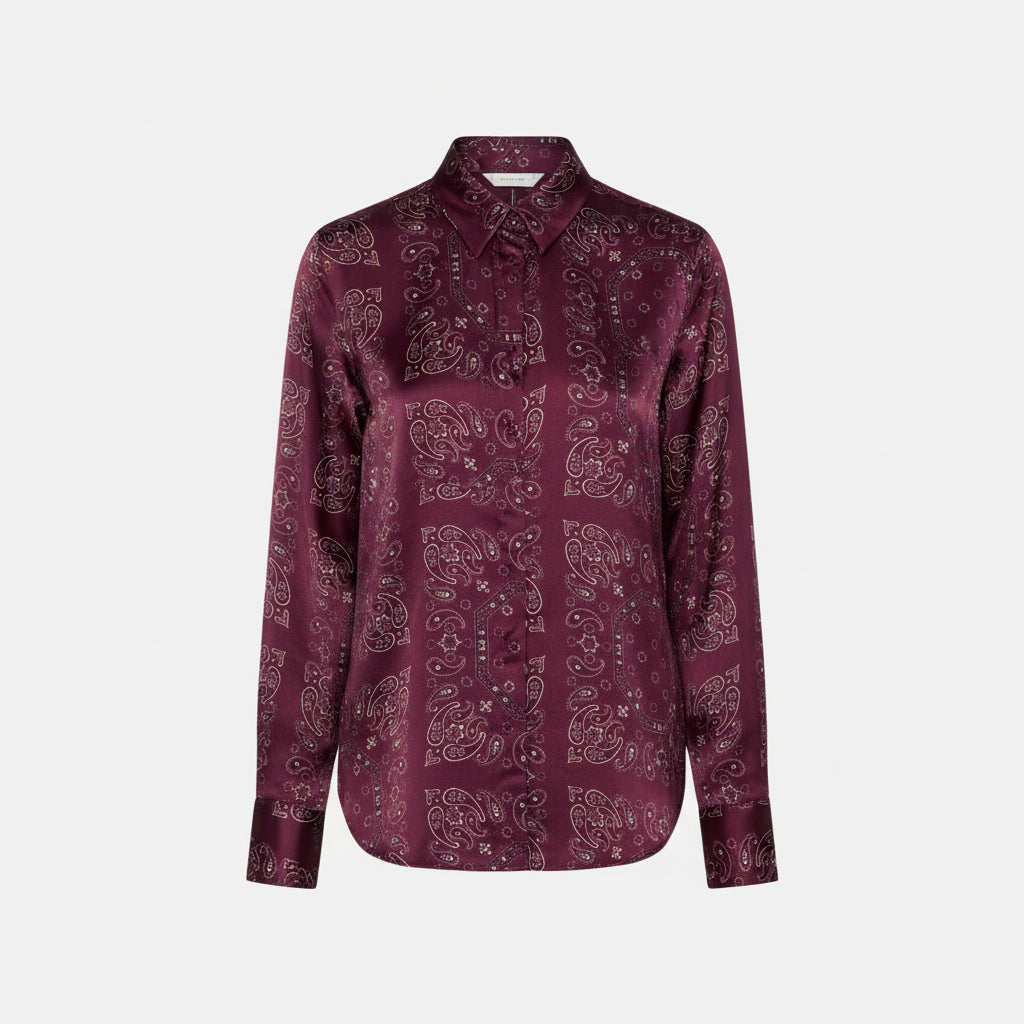 TASHA SHIRT BURGUNDY