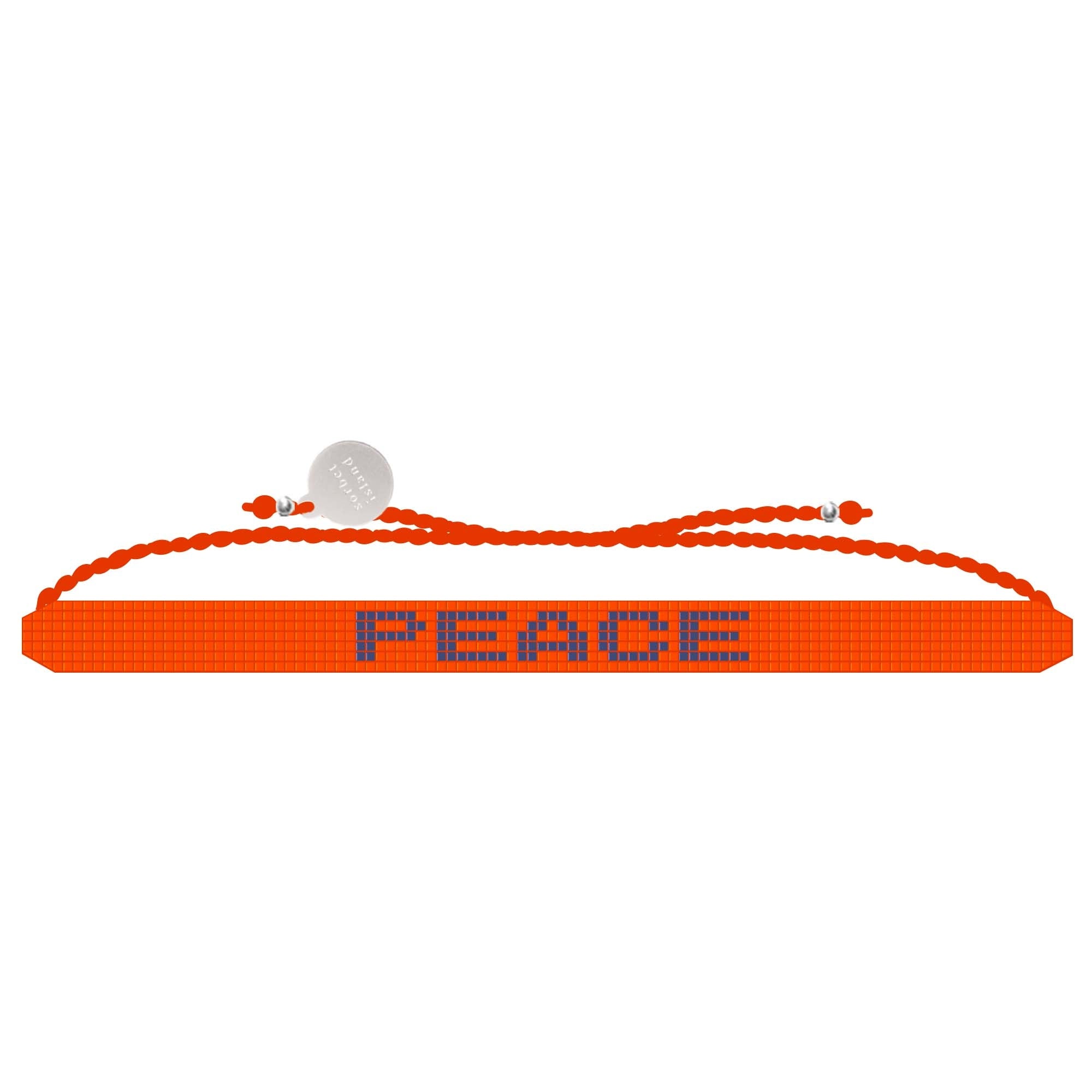 PEACE FRIENDSHIP BRACELET - ORANGE