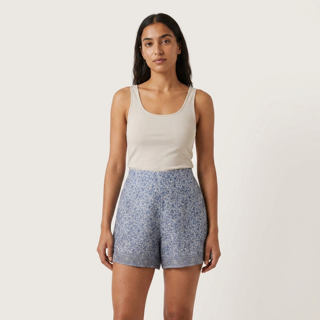 EVA SHORTS BLEU GRIS