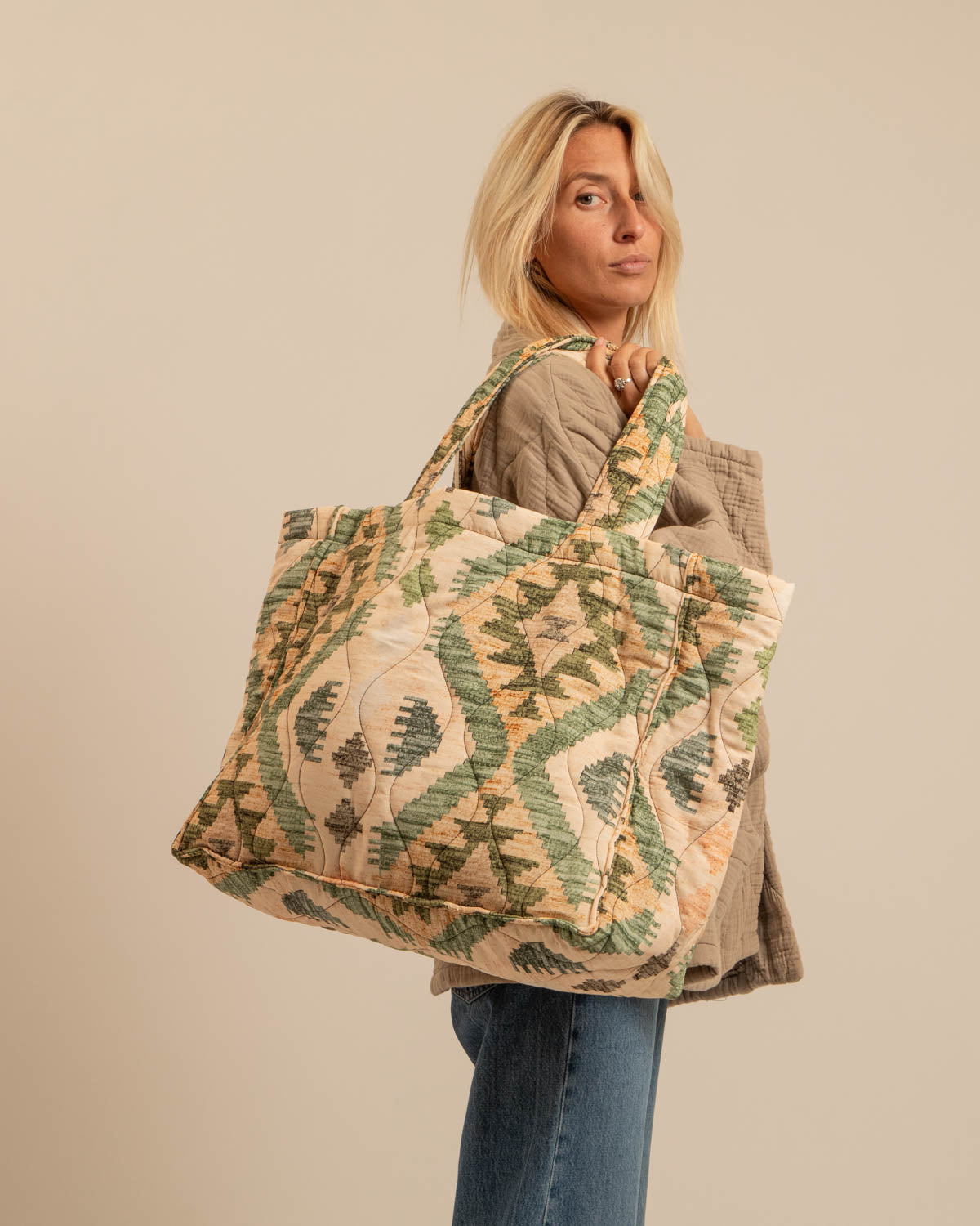 PHILADELPHIE2 CABAS BAG CIPOLA KHAKI