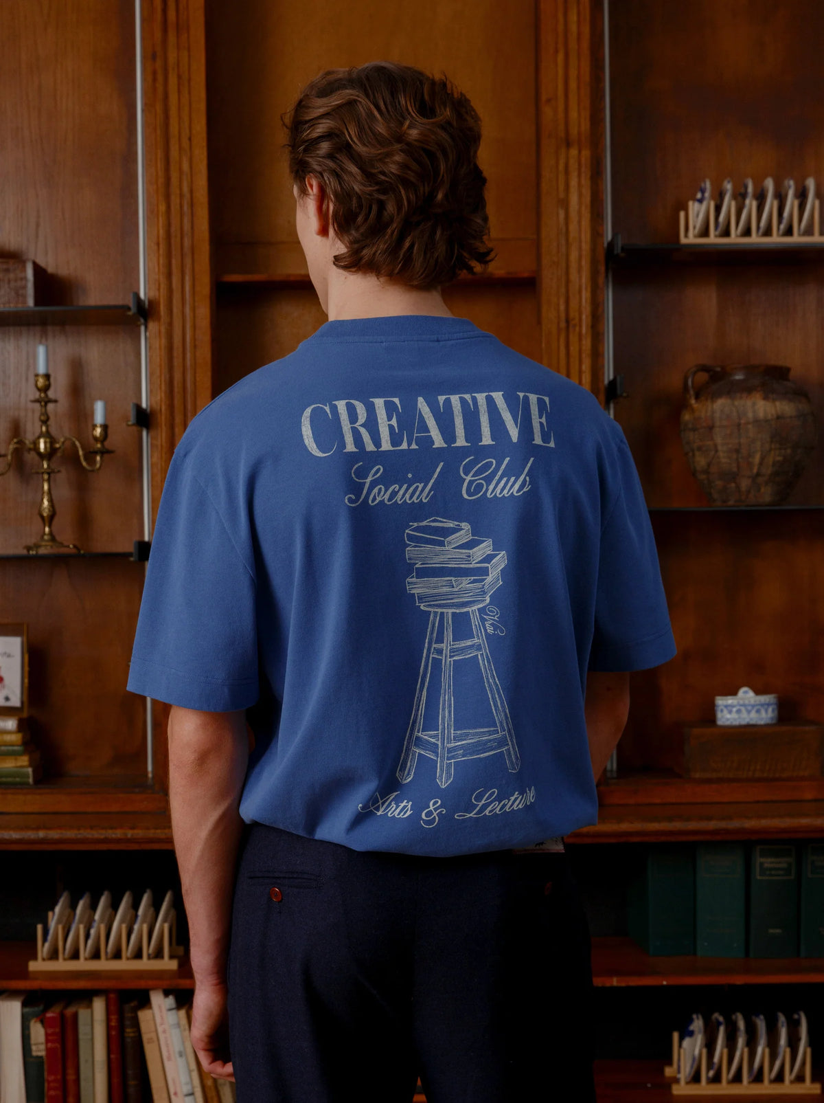 UNISEX TSHIRT "ARTS & LECTURE" BLUE
