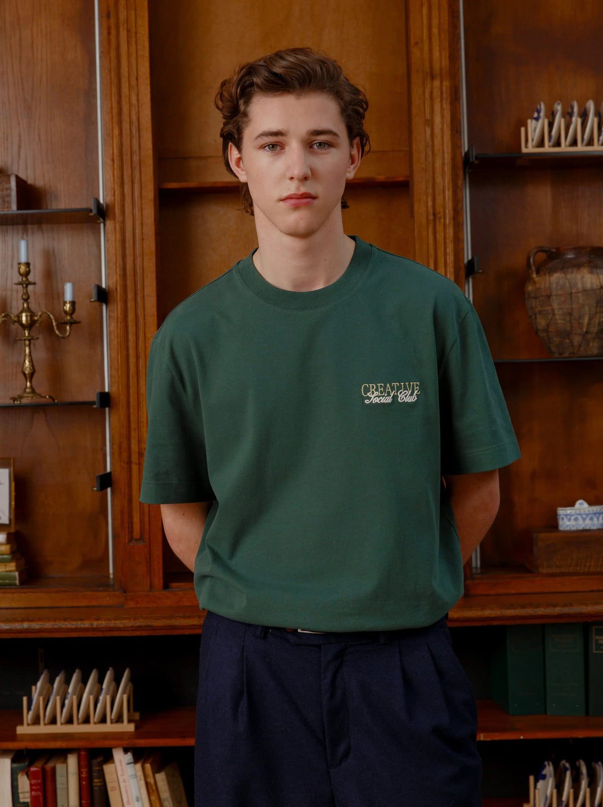 UNISEX T-SHIRT "CREATIVE SOCIAL CLUB" GREEN