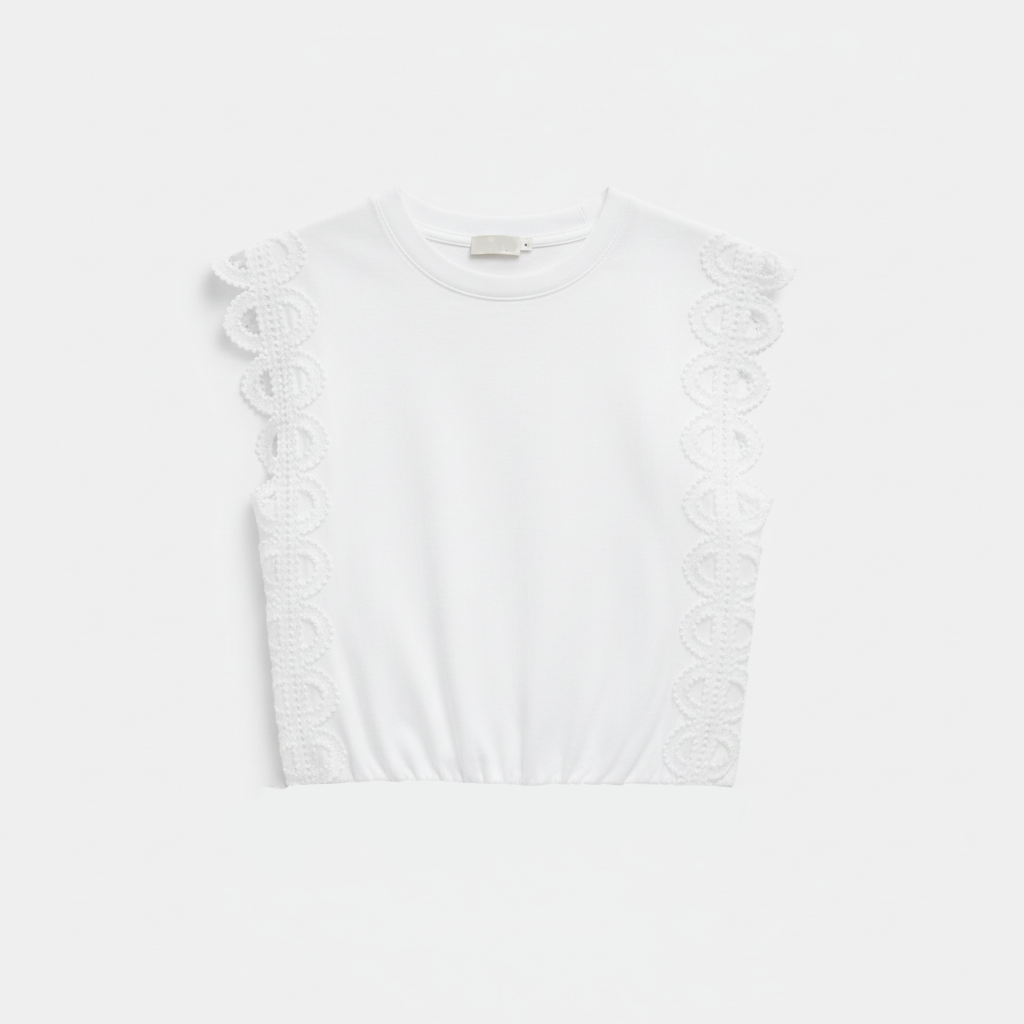 TIA COTTON WHITE TOP